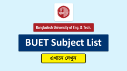 BUET Subject List